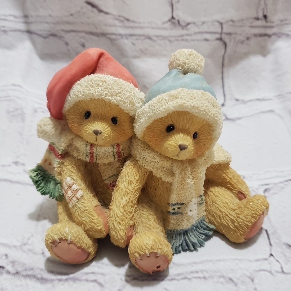 Cherished Teddies Jamie and Ashley I'm Wrapped Up In Your Love Figurine 1996